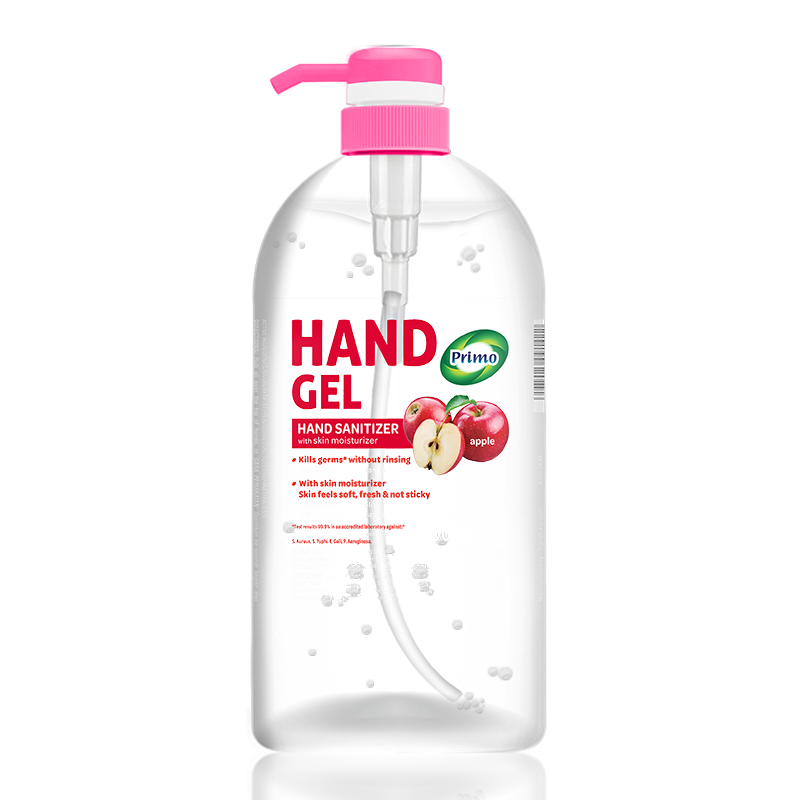 Handgel Sanitizer Liquid Thin Gel Apple 1L Pump - no-rinse hand antiseptic