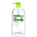 Handgel Sanitizer Liquid Thin Gel Greentea 1L Pump - antiseptik pembersih tangan tanpa bilas