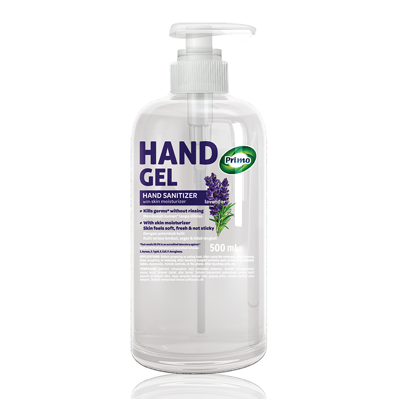 Handgel Sanitizer Liquid Thin Gel Lavender 500mL - antiseptik pembersih tangan tanpa bilas