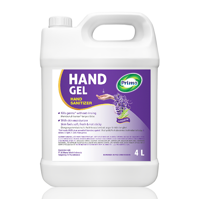 Handgel Sanitizer Liquid Thin Gel Lavender 4L - no-rinse hand antiseptic