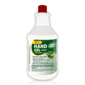 Handgel Sanitizer Liquid Thin Gel Greentea 1L Refill - rinse-free hand antiseptic cleanser