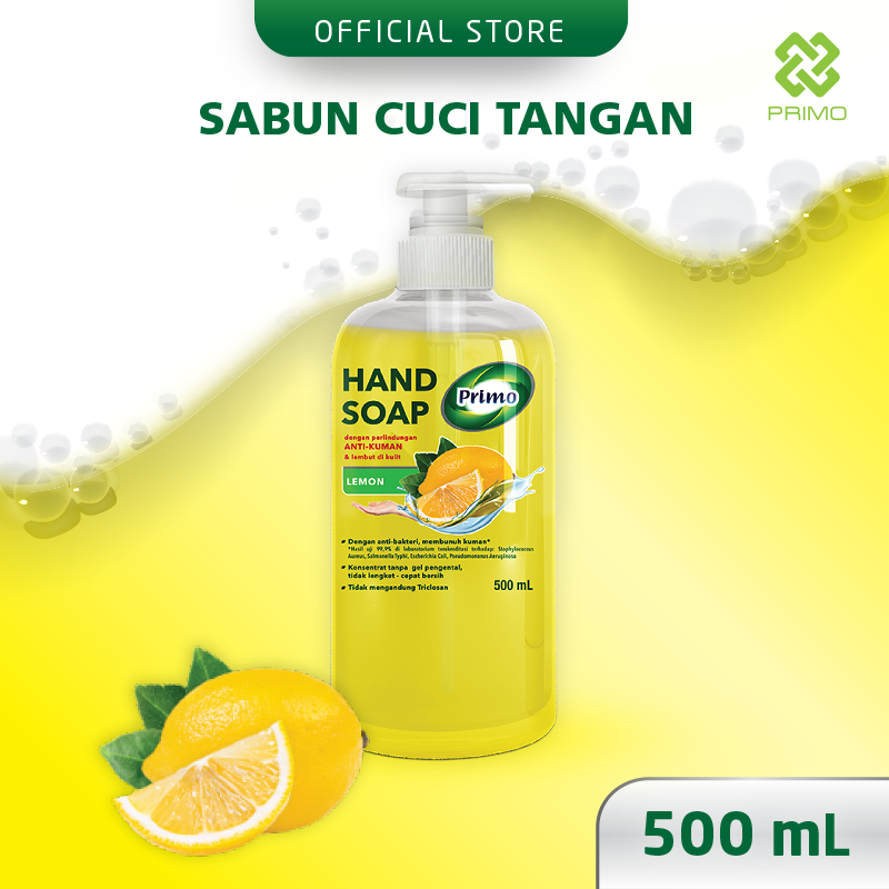 Handsoap Lemon 500mL - Anti-Bacterial Hand Wash