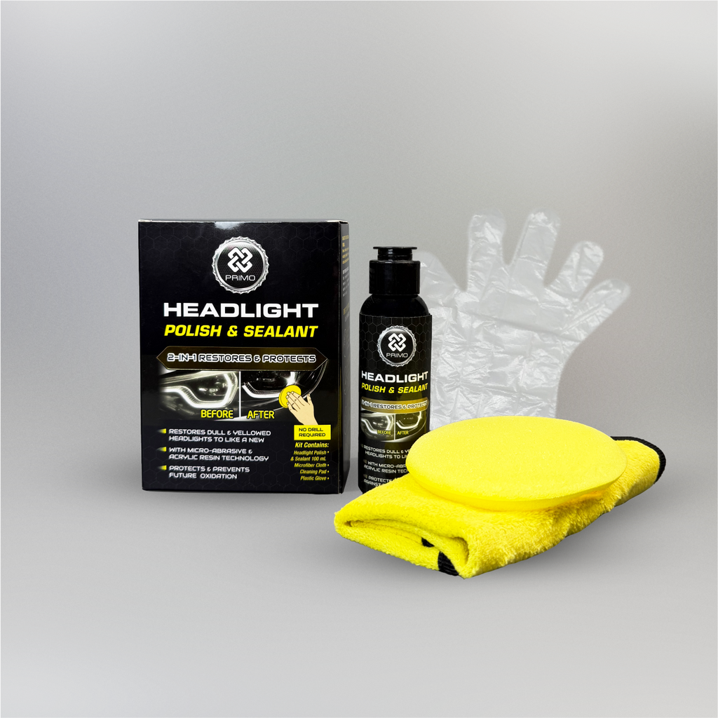 Headlight Polish & Sealant 100mL - KIT Pembersih Restorer Lampu Mika Mobil/Motor