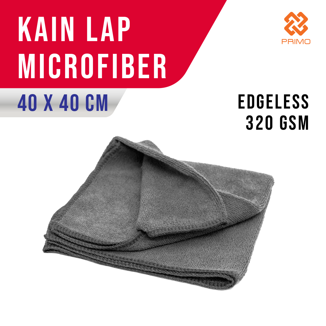 Kain Microfiber 40 x 40 cm High Quality Edgeless 320gsm