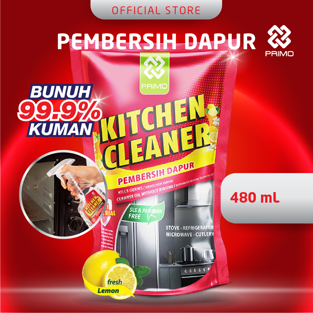 Kitchen Cleaner 480mL - Pembersih Kulkas dan Pembersih Minyak Dapur Anti Kuman