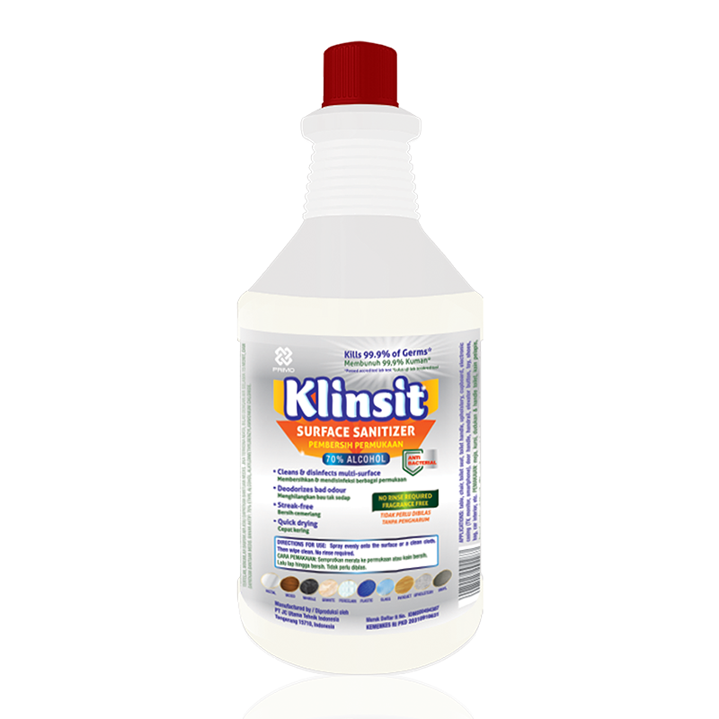 Klinsit Disinfectant Spray 1L - 70% Food Grade Alcohol