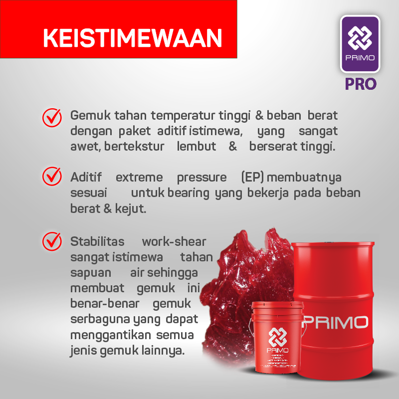 Complex HT Red #3 @15,86Kg - High Temperature & Heavy Duty Lithium Complex Grease