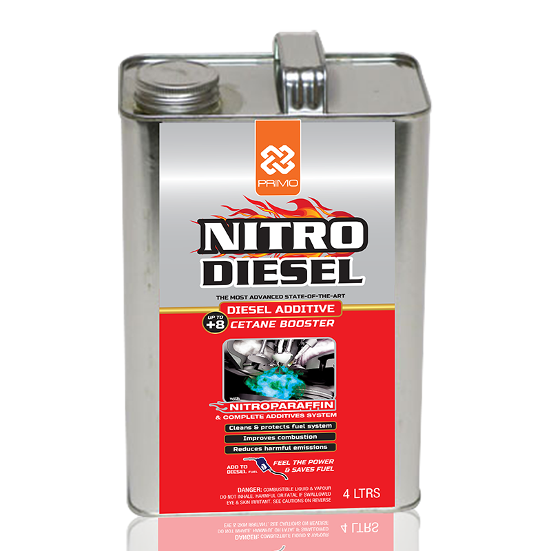 Nitro Diesel 4L - Diesel Booster with Nitroparaffin Technology + 8 Cetane