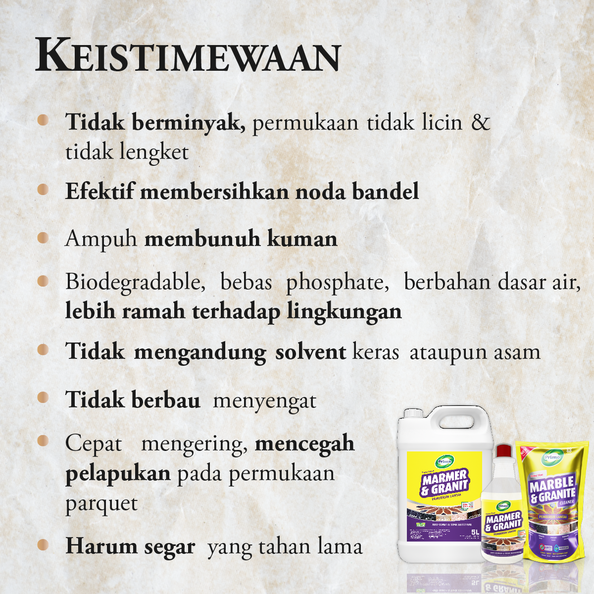 Marble & Granite Cleaner 12pcs x 720mL