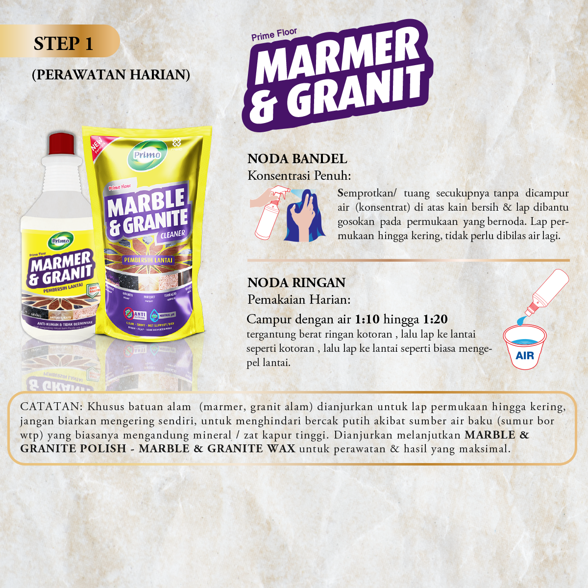 Marble & Granite Polish Paste 320Gr - Ready-to-Use Marble Granite Polisher & Shiner