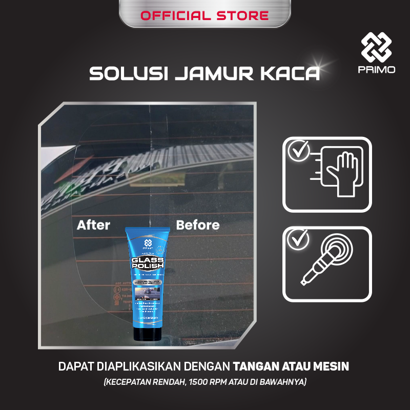 Paket Combo Solusi Jamur Kaca & Atasi Baret Body Mobil Motor PRIMO
