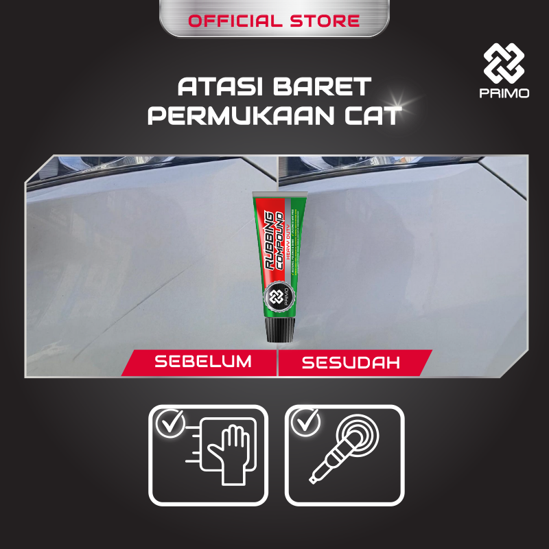 Paket Combo Solusi Jamur Kaca & Atasi Baret Body Mobil Motor PRIMO