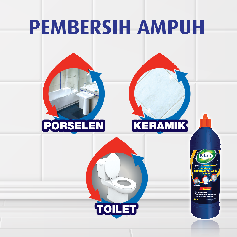 Porklin Blue Strong 850mL - Ceramic, Porcelain, Bathroom & Toilet Cleaner