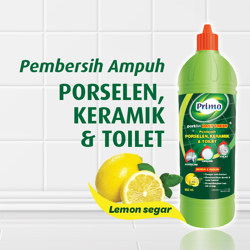 Porklin Daily Fresh 850ml - Porcelain, Ceramic, Bathroom & Toilet Cleaner