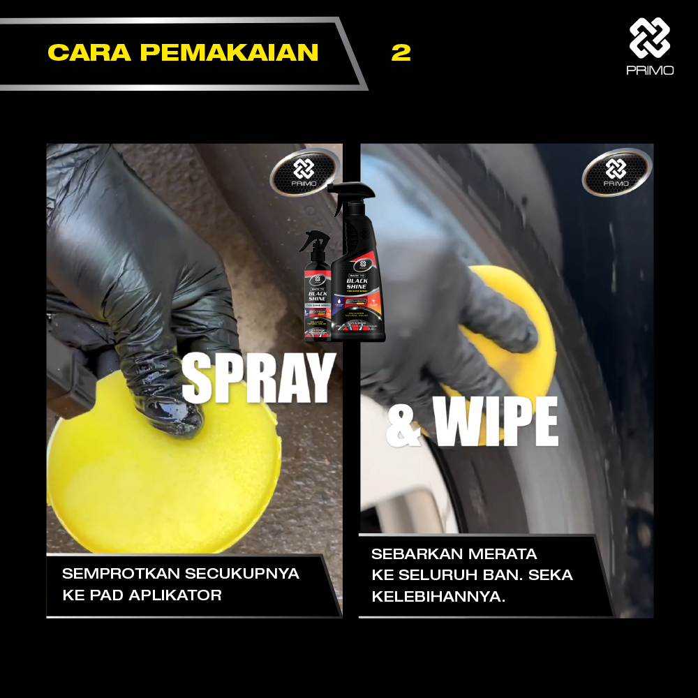 Back To Black Shine Tire Gel 12pcs x 180ml - Pengkilap & Perawatan Penghitam Ban