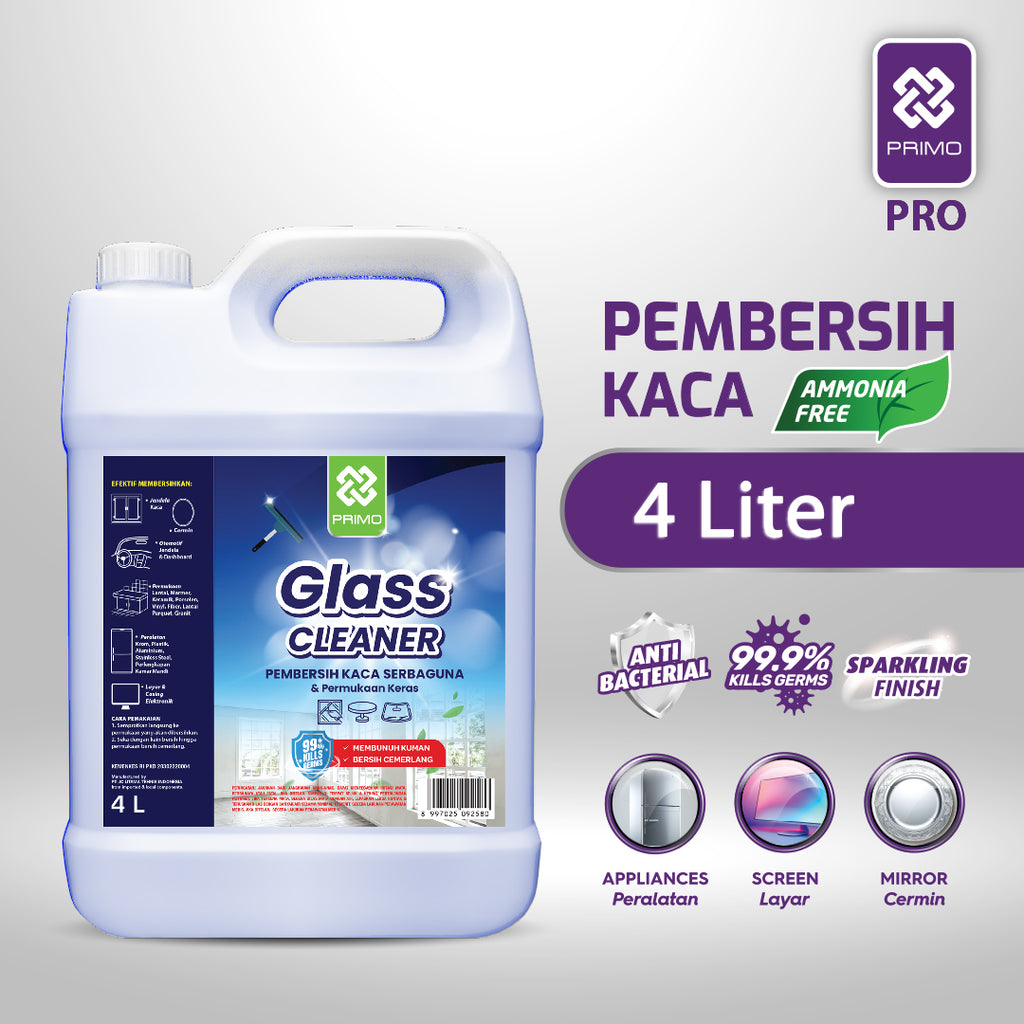 Glass Cleaner 4L-  Pembersih Kaca Anti Kuman Serbaguna