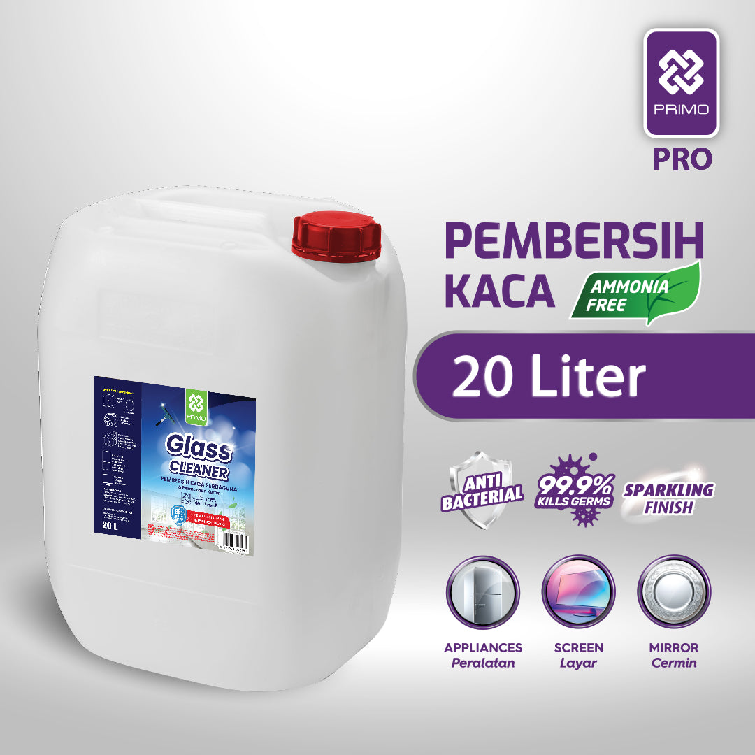 Glass Cleaner 20L-  Pembersih Kaca Anti Kuman Serbaguna
