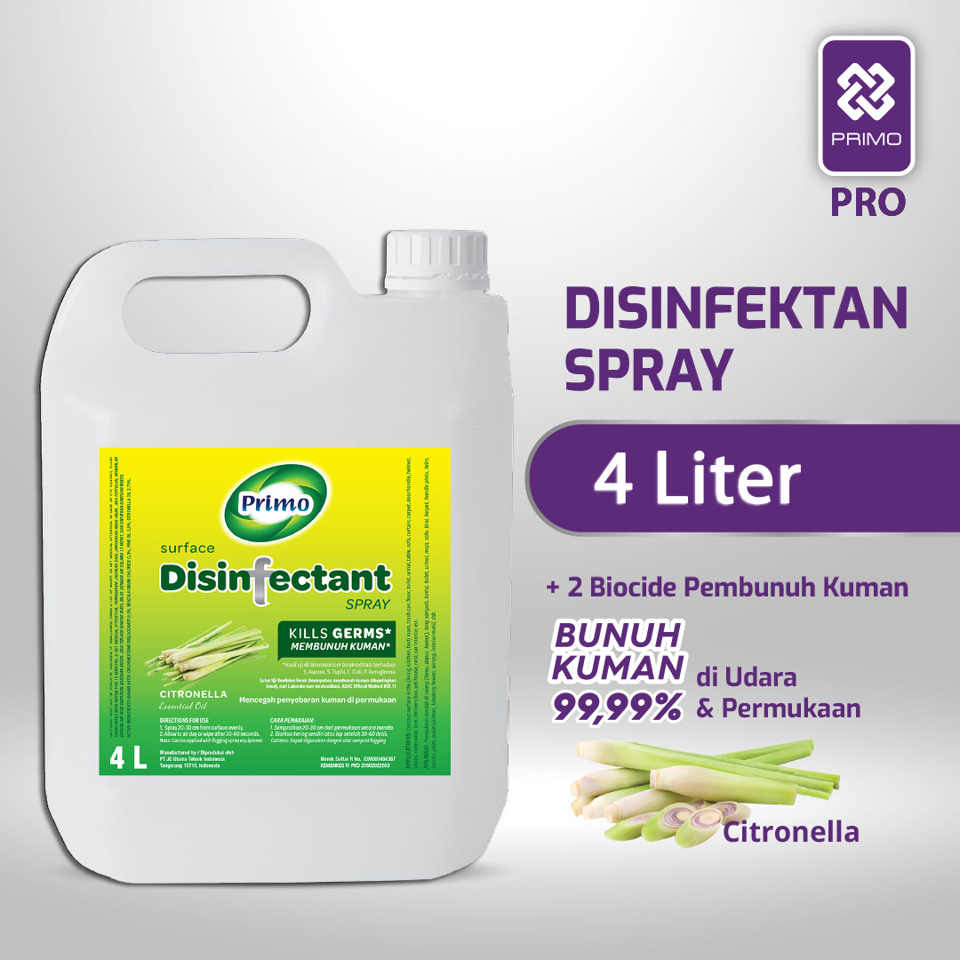 Disinfectant Air Surface Spray Citronella 4L - Non Alkohol