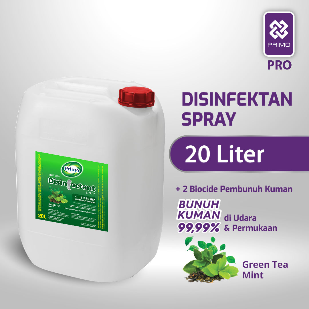 Disinfectant Air Surface Spray Greentea Mint 20L - Non Alkohol