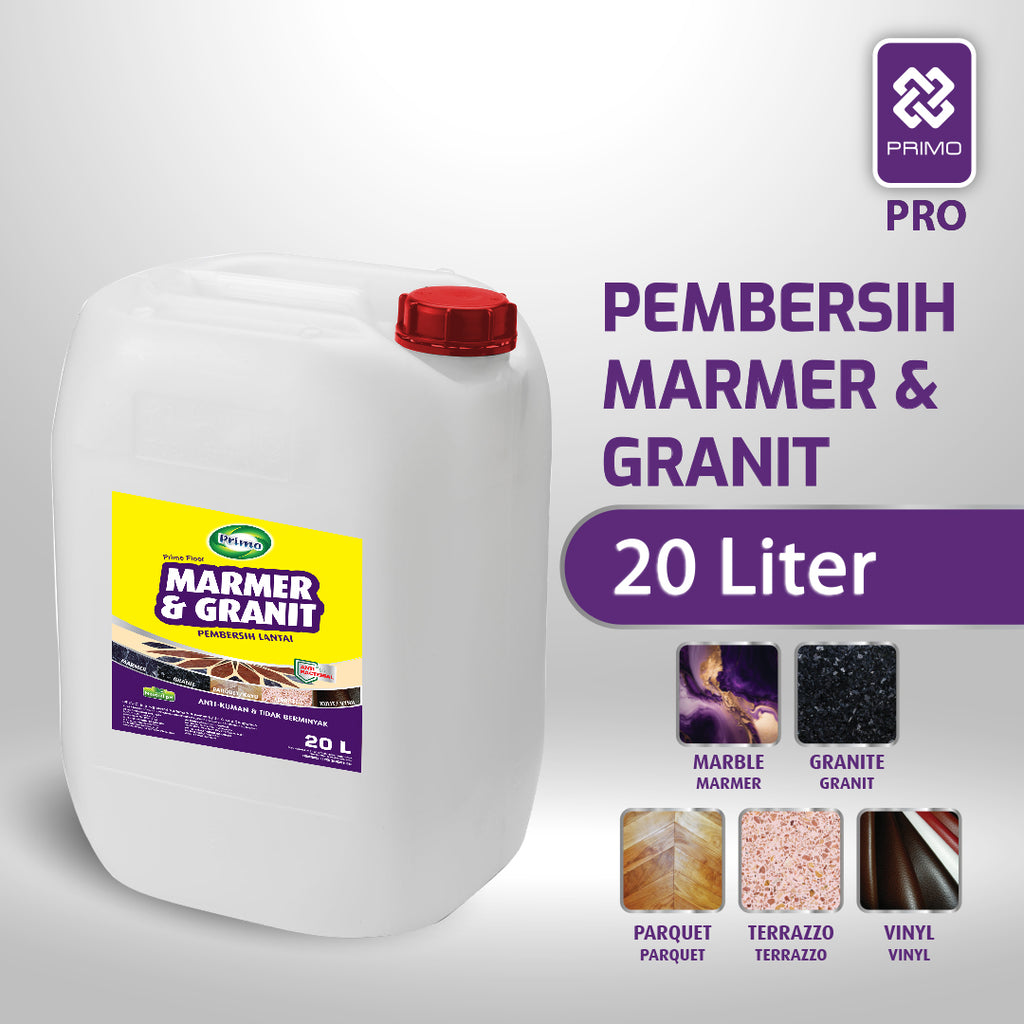 Marble & Granite Cleaner 20L - Antibacterial Marble, Granite, Parquet Floor Cleaner