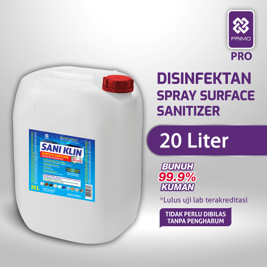 Saniklin Disinfectant Spray 20L - Refrigerator Cleaner Surface Sanitizer Antiseptic