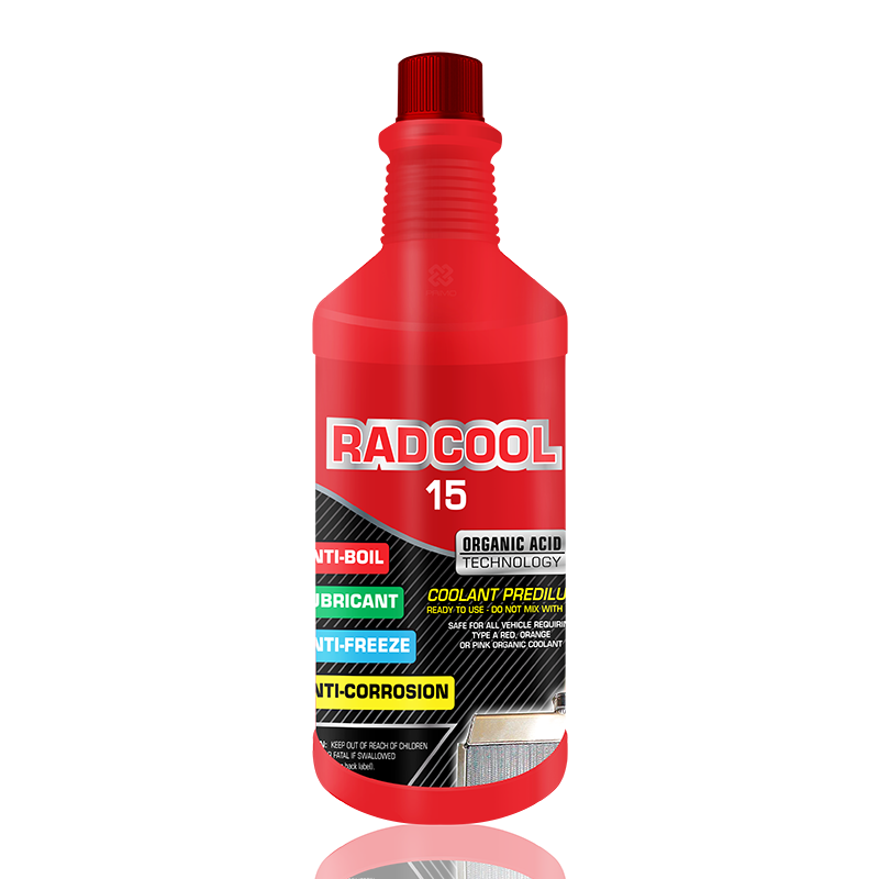 Rad Cool 15 Ready To Use 1L - Radiator Coolant with Organic Acid Technology (OAT)