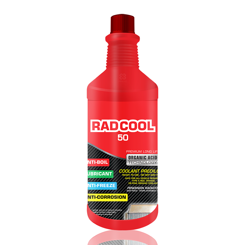 Rad Cool 50 Ready To Use 1L - Radiator Coolant with Organic Acid Technology (OAT)
