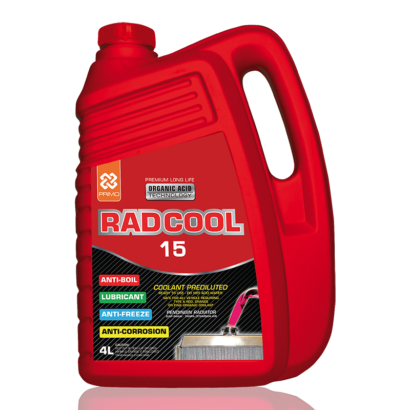 Rad Cool 15 Ready To Use 4L - Radiator Coolant with Organic Acid Technology (OAT)