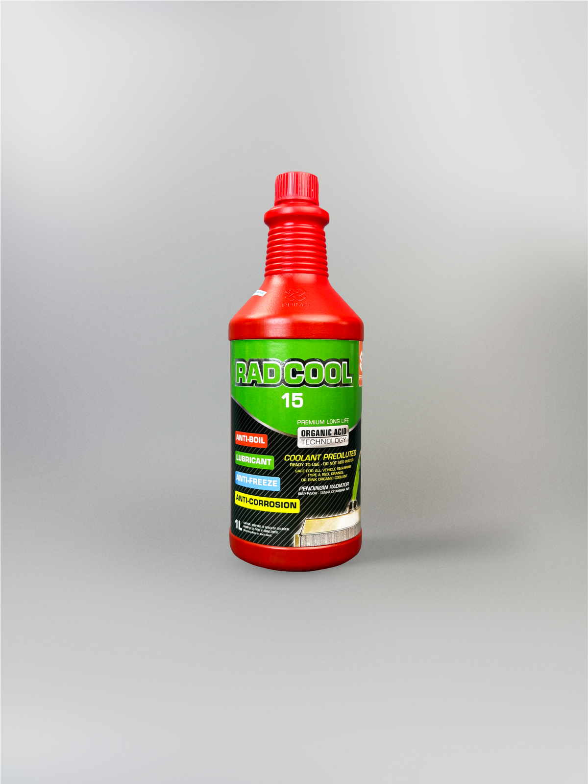 Rad Cool 15 Ready To Use 1L - Pendingin Radiator dengan Organic Acid Tecnology (OAT)