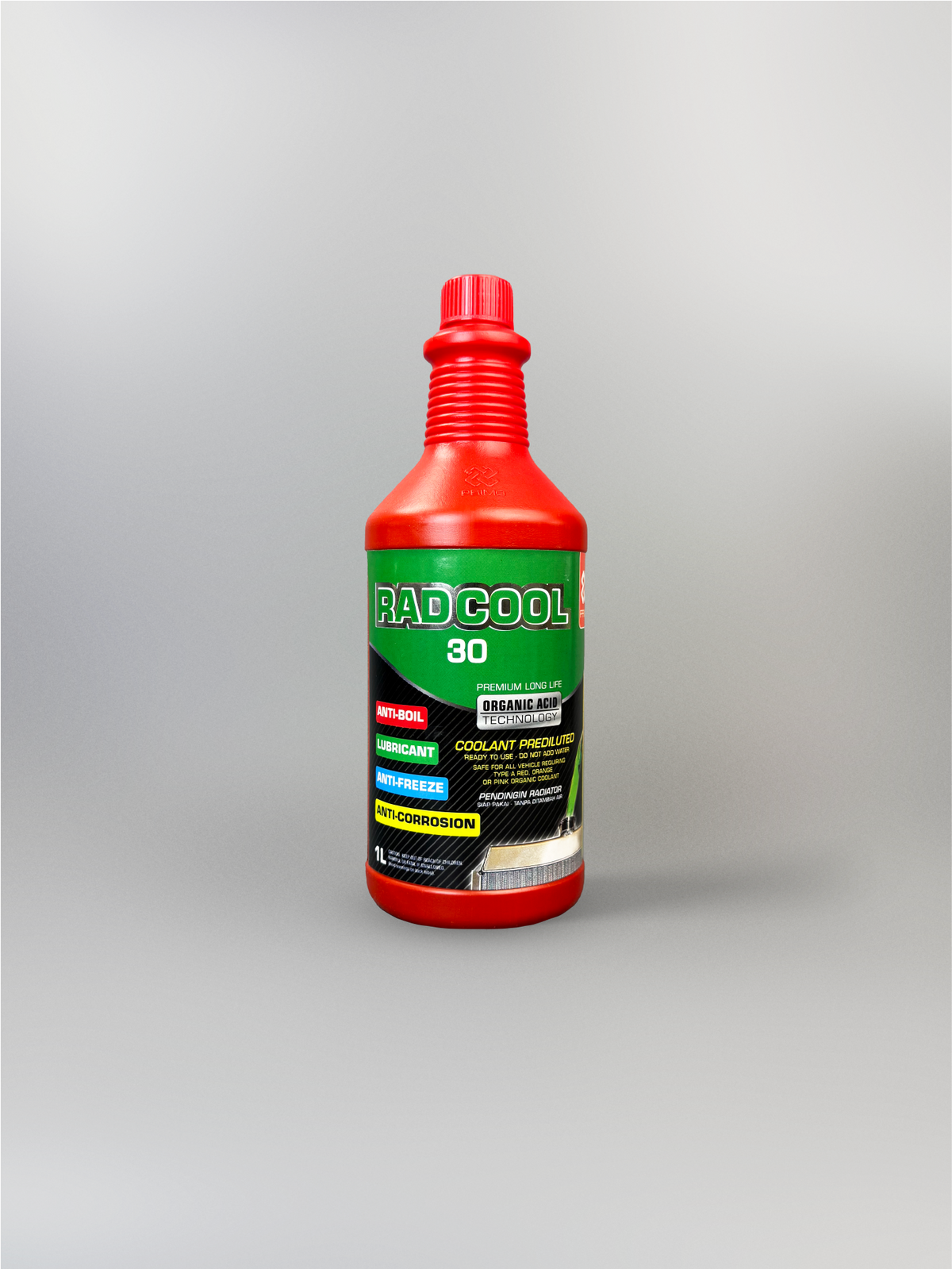 Rad Cool 30 Ready To Use 1L - Pendingin Radiator dengan Organic Acid Tecnology (OAT)