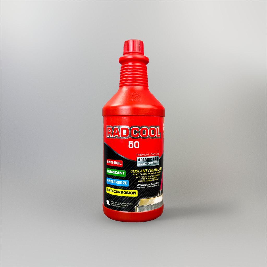 Rad Cool 50 Ready To Use 1L - Radiator Coolant with Organic Acid Technology (OAT)