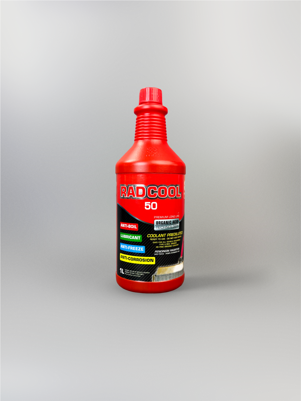 Rad Cool 50 Ready To Use 1L- Pendingin Radiator dengan Organic Acid Technology (OAT)