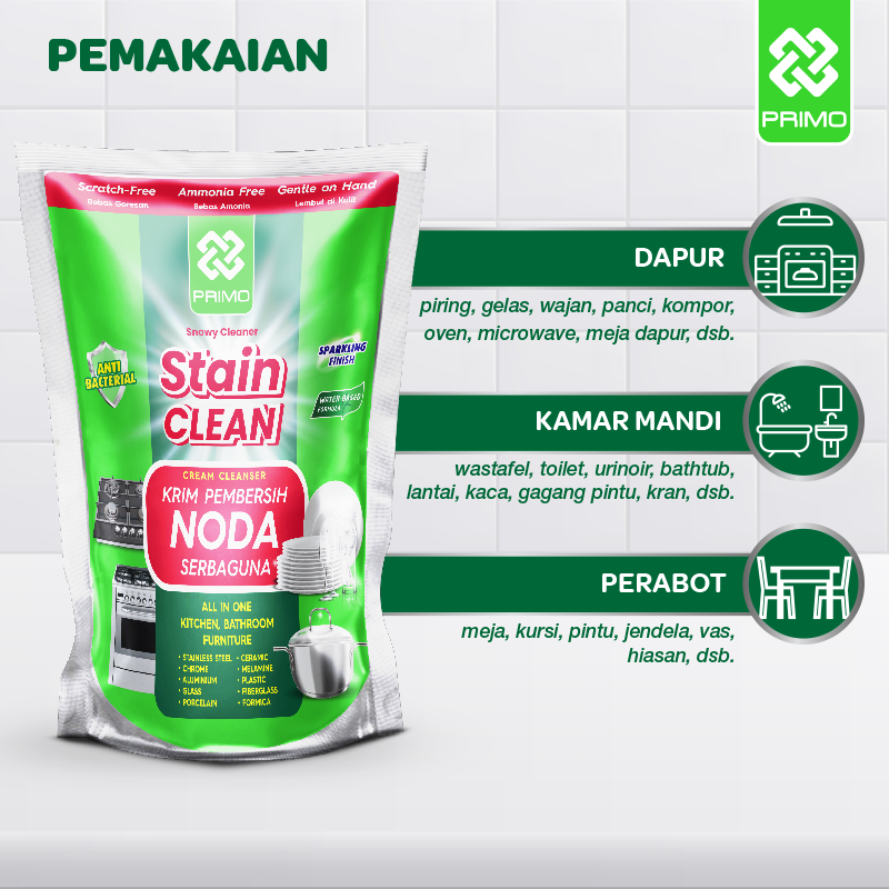 Stain Clean 500gr - Cream Cleanser Pembersih Noda Serbaguna