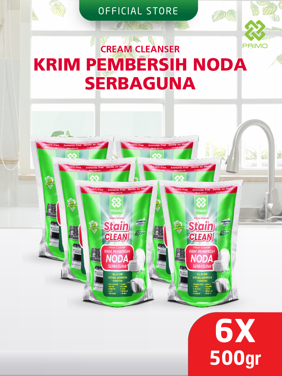 Stain Clean 12pcs x 500gr - Cream Cleanser Pembersih Noda Serbaguna