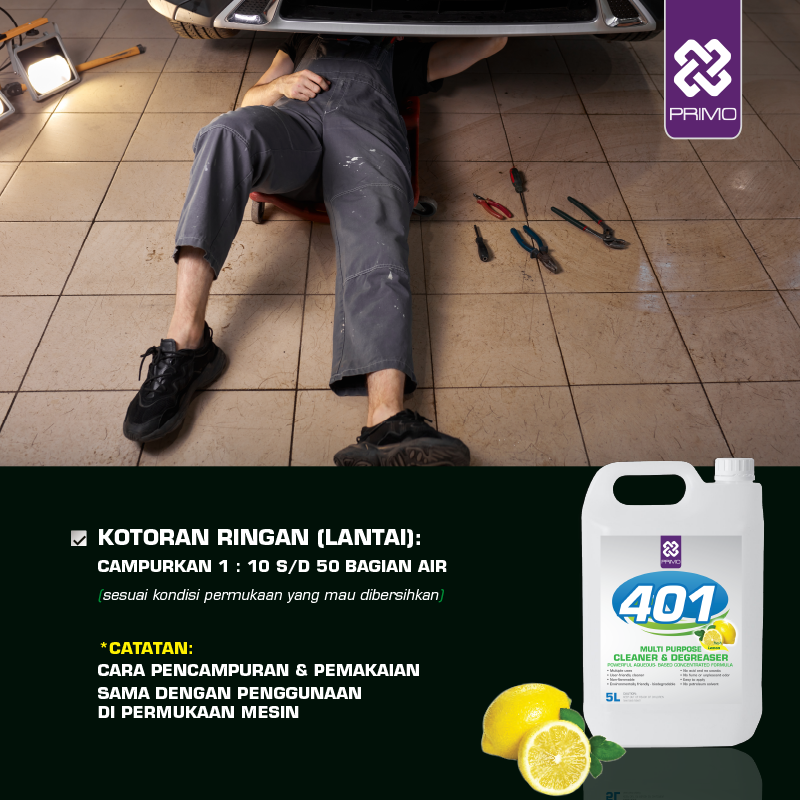 Multipurpose Cleaner 401 - Pembersih & Degreaser Multifungsi Biodegredable 5L