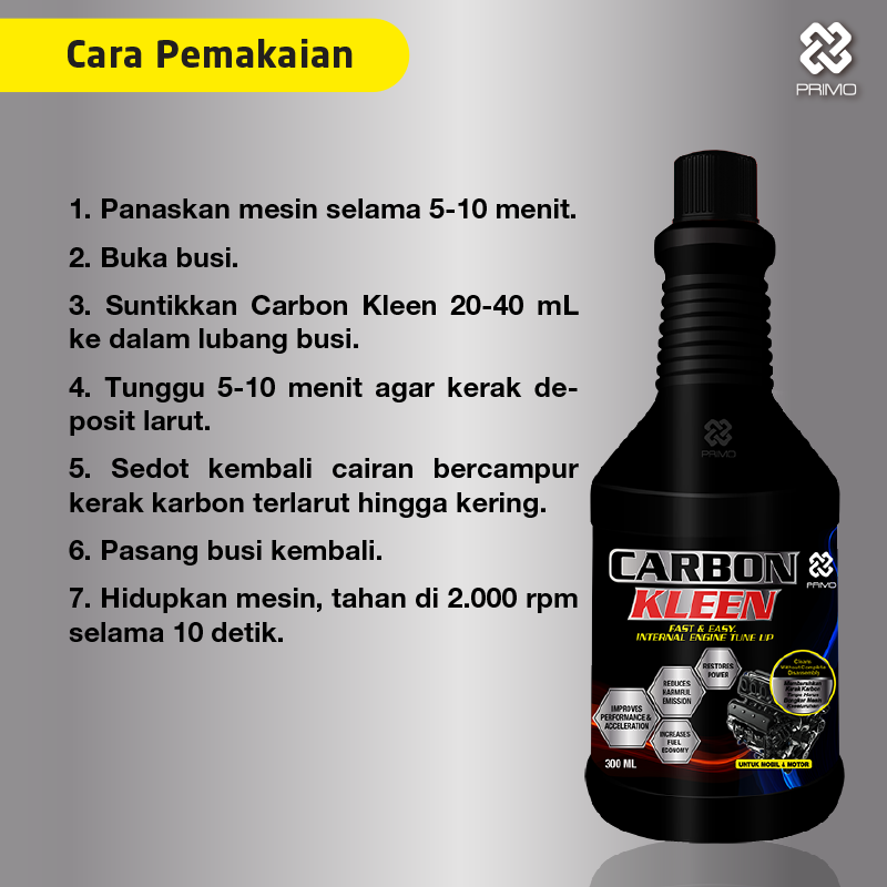 Carbon Kleen 300mL - Pembersih Kerak karbon Mesin Bensin Tanpa Bongkar