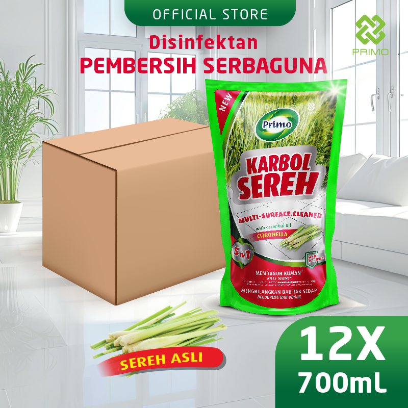 Genuine Citronella Lemongrass Disinfectant 12pcs x 700mL - All-Purpose Germ-Killing Cleaner