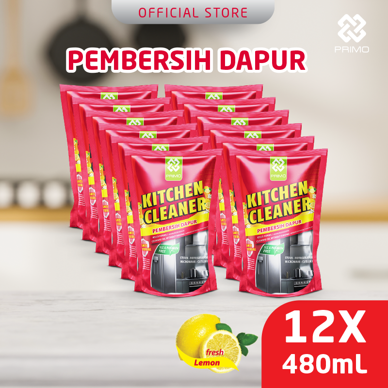 Kitchen Cleaner 12pcs x 480mL - Pembersih Kulkas dan Pembersih Minyak Dapur Anti Kuman