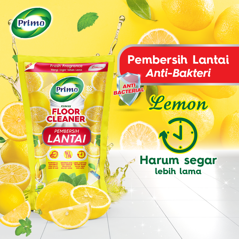 Floor Cleaner Lemon 12pcs x 700mL - Pembersih Lantai Anti Bakteri