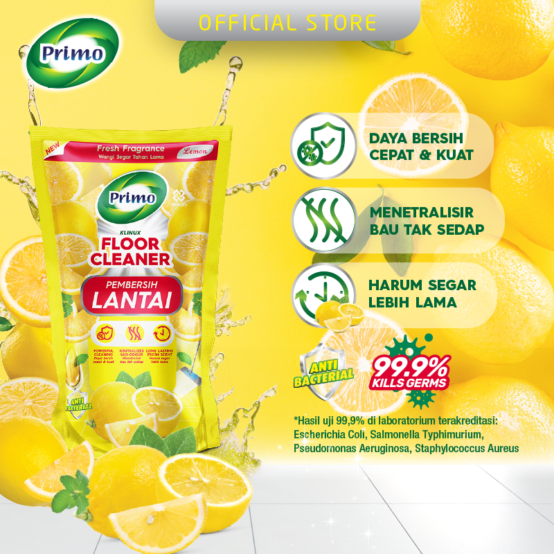 Floor Cleaner Lemon 12pcs x 700mL - Pembersih Lantai Anti Bakteri