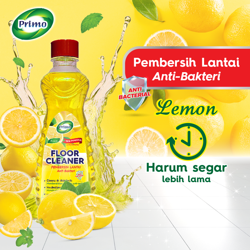Floor Cleaner Lemon 750mL - Pembersih Lantai Anti Bakteri