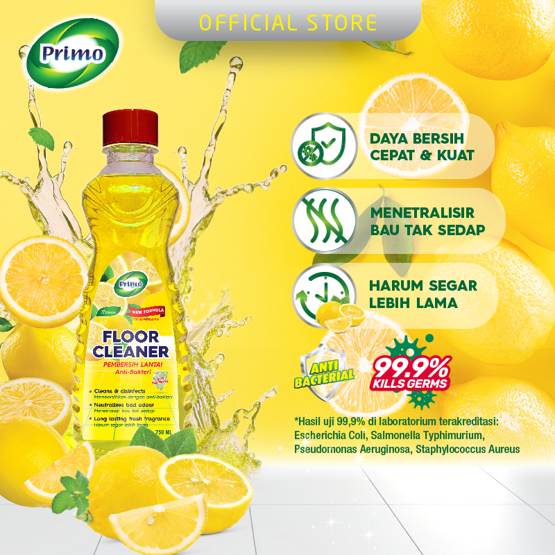 Floor Cleaner Lemon 750mL - Pembersih Lantai Anti Bakteri