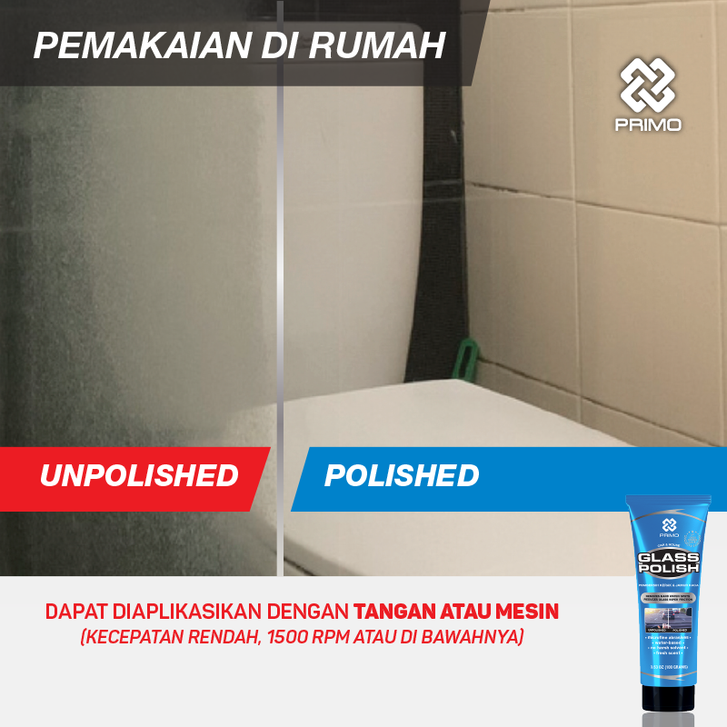 Glass Polish 320gr - Pembersih Kerak Jamur Kaca & Pengkilap Kaca