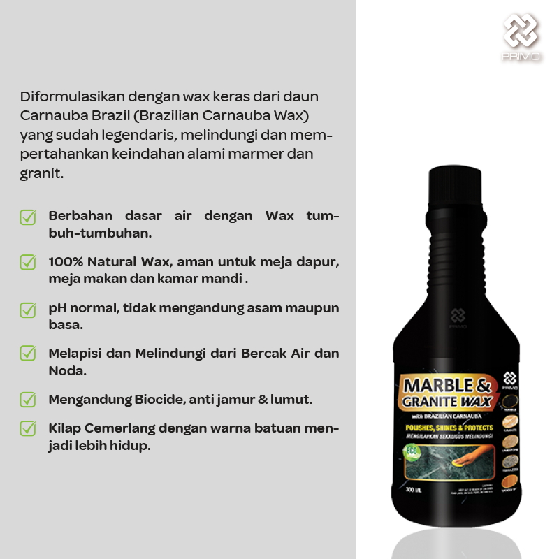 Marble & Granite Wax 300mL - Marble Granite Protector and Polisher