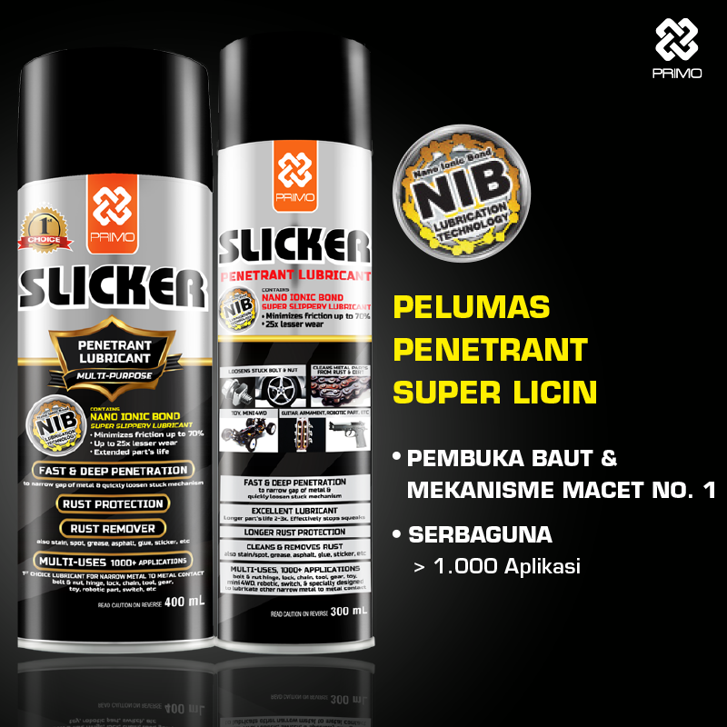 Slicker 300mL - Pelumas Super Licin Anti Karat Serbaguna (Lubricant Spray With NIB)
