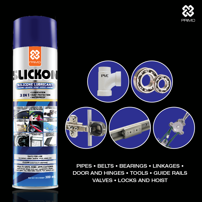Slickon 300mL - Special Silicone Lubricant for Rubber and Plastic
