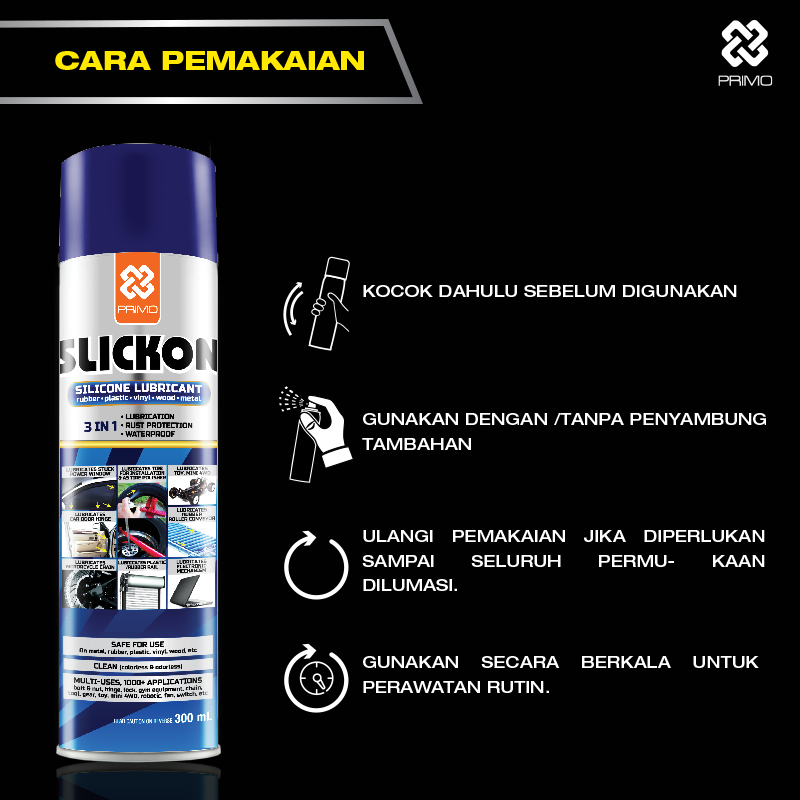 Slickon 300mL - Special Silicone Lubricant for Rubber and Plastic