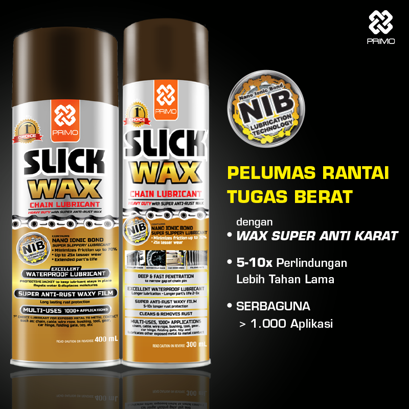 Slick Wax 300mL - Chain Lubricant with Wax Layer (Nano Ionic Bond/NIB)