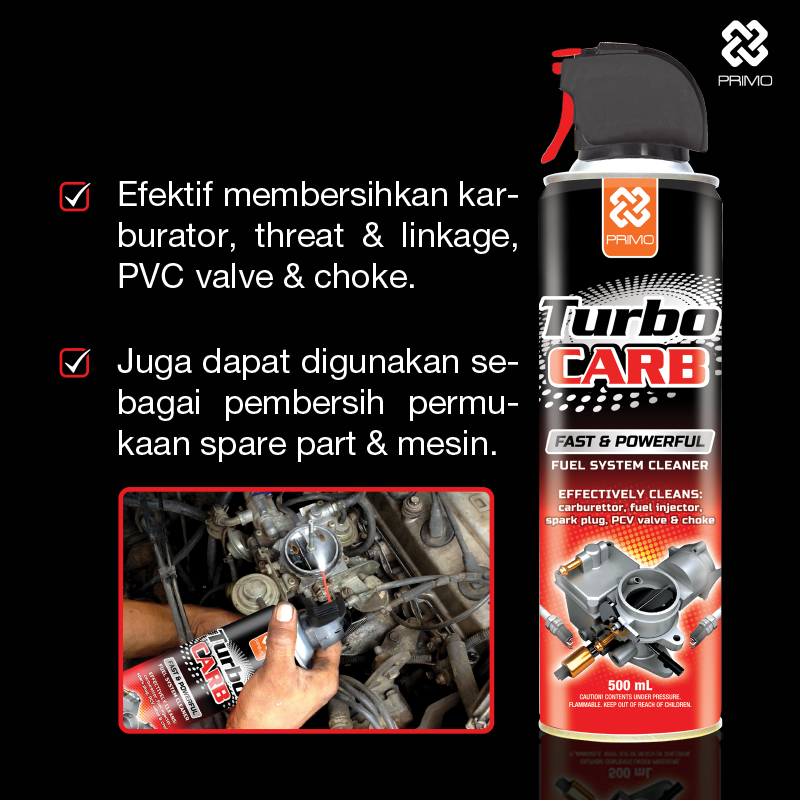 Turbo Carb 500mL - Pembersih Karburator Cepat dan Kuat