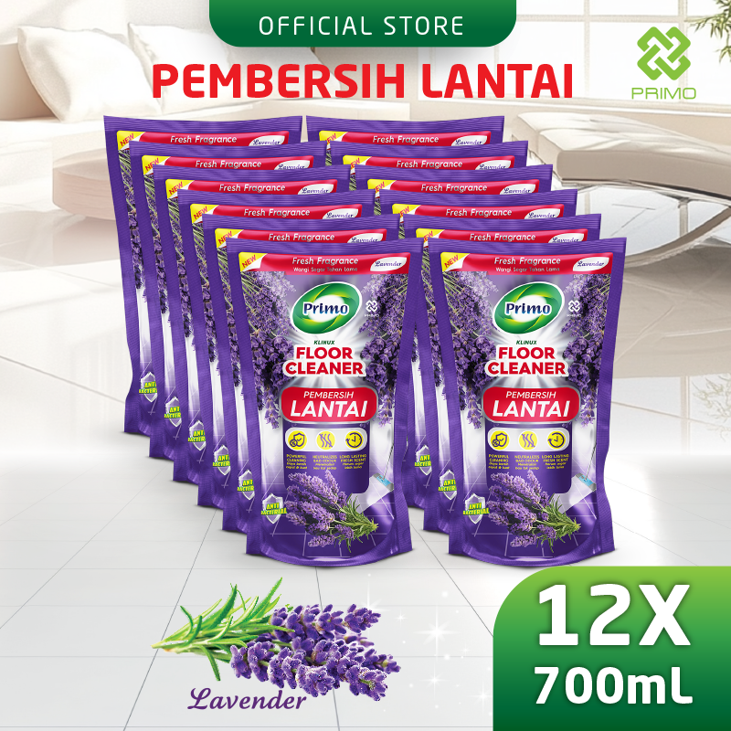 Floor Cleaner Lavender 12pcs x 700mL - Pembersih Lantai Anti Bakteri